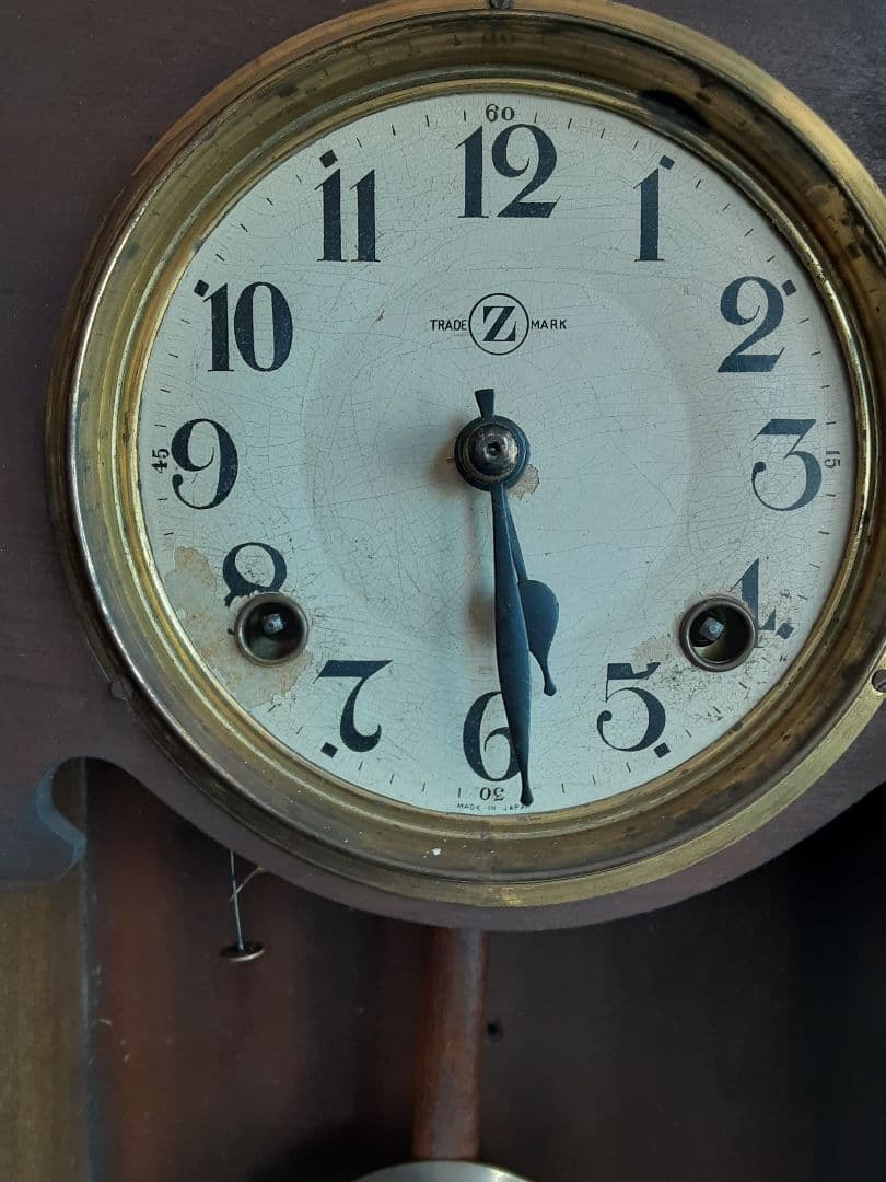 昭和レトロ、アンティーク掛け時計、動作品オリジナル