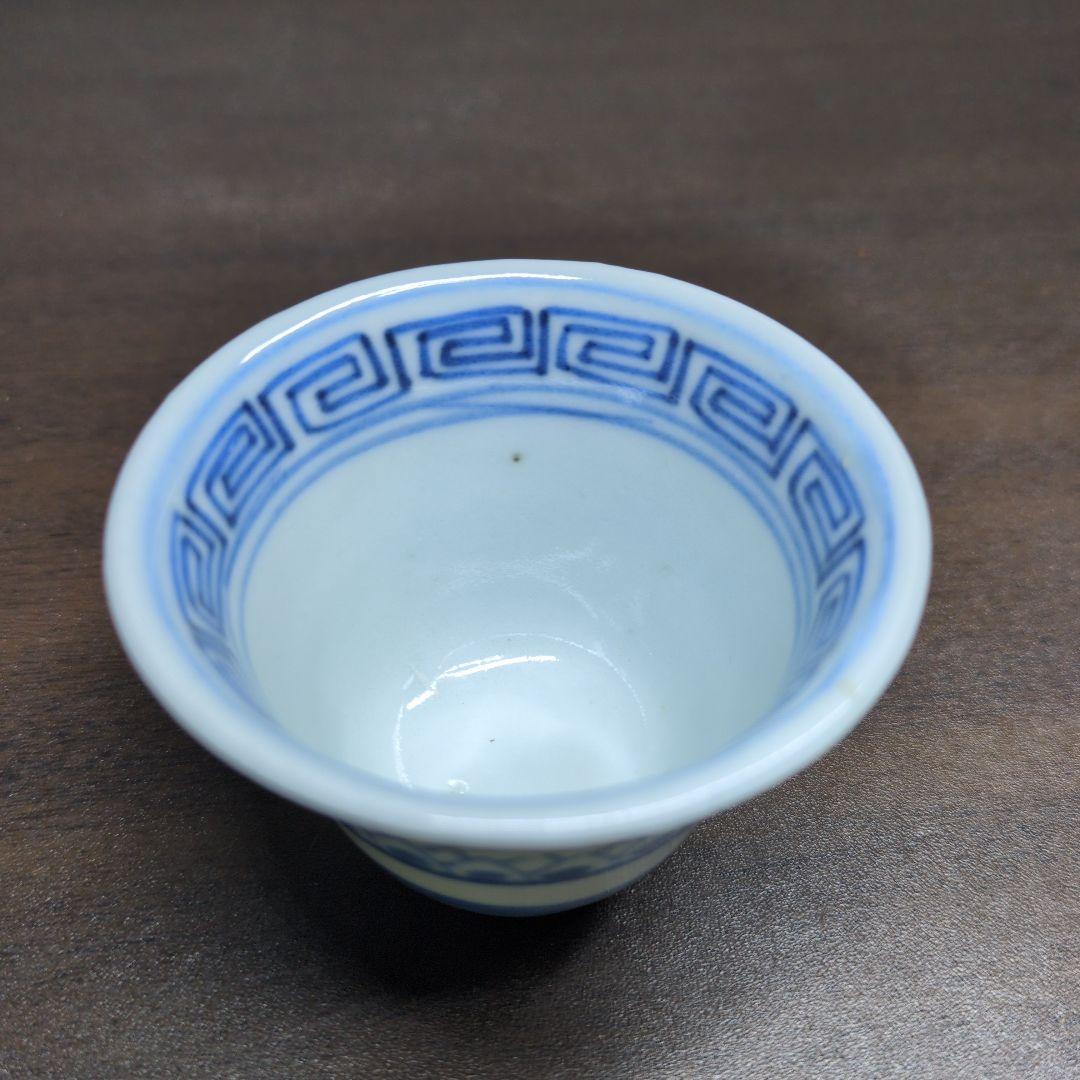 小*糸様 大明成化年製 款 染付 煎茶碗 五客＆成化年製 款 染付 煎茶碗