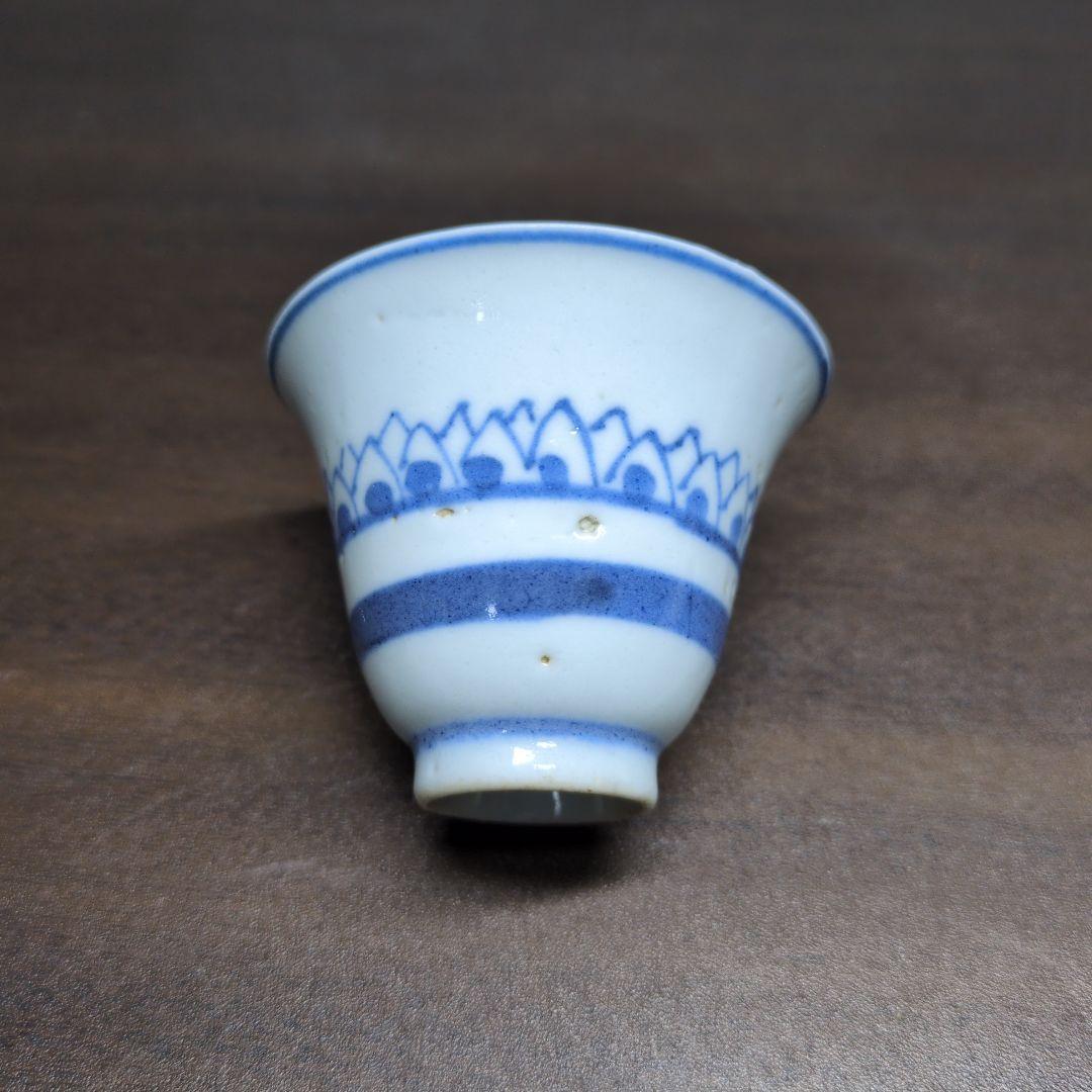 小*糸様 大明成化年製 款 染付 煎茶碗 五客＆成化年製 款 染付 煎茶碗