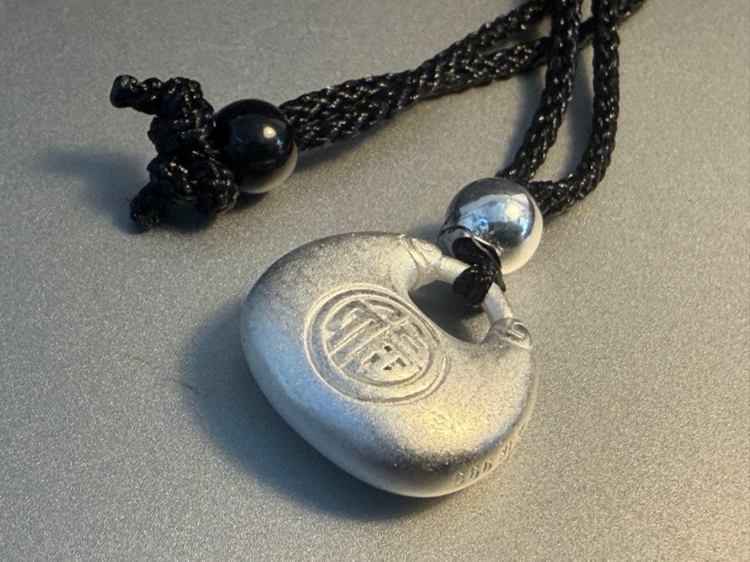 高純度'純銀(999刻印)mantra 彫刻マントラ＃中国'西蔵(Xīzàng)