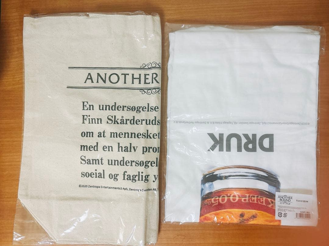 マッツ・ミケルセン 映画アナザーラウンド Tシャツ(M)＆トートバッグ