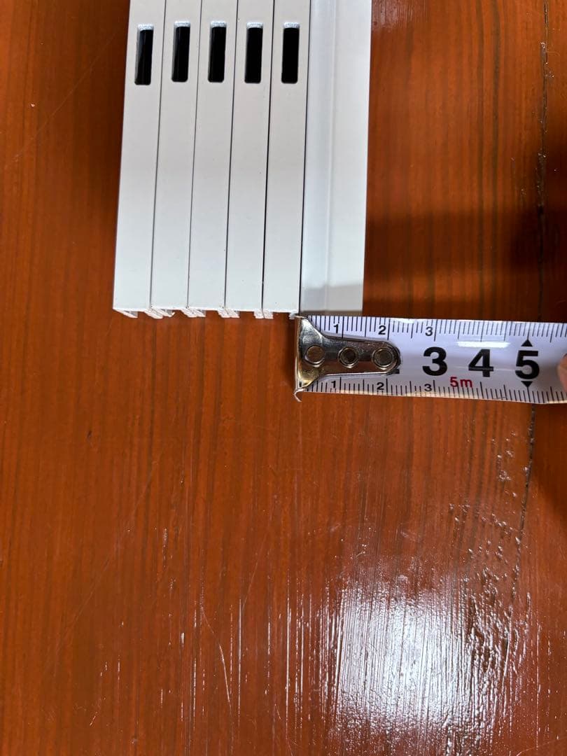 ホワイト プラスチック製 棚受けと棚柱 7個セット