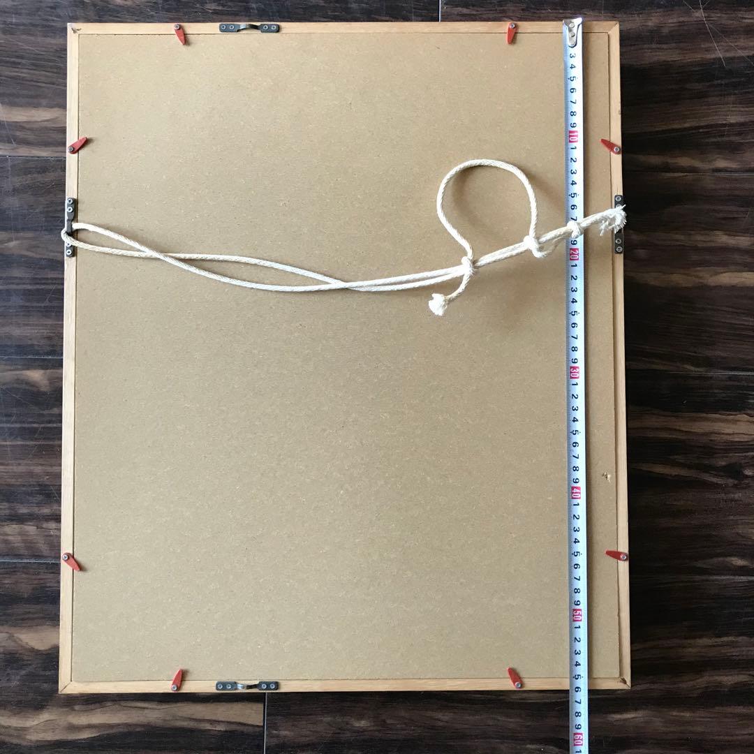 油彩 サイン有り 花 F6 額装 油絵 油画 絵画 B