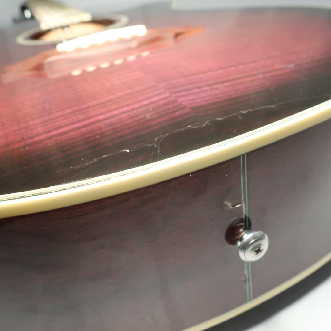Ibanez AEG450 TP エレアコ ギター ハードケース付 虎杢パープル