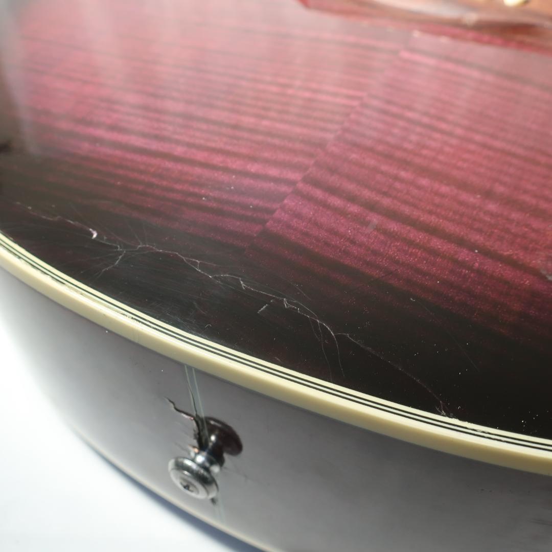 Ibanez AEG450 TP エレアコ ギター ハードケース付 虎杢パープル