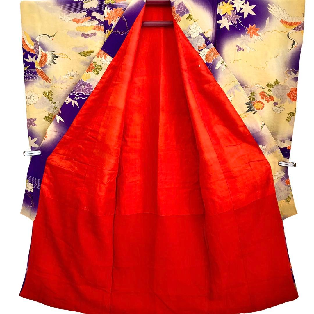 アンティーク3歳 女の子 子供着物 七五三 アンティーク着物 NO4