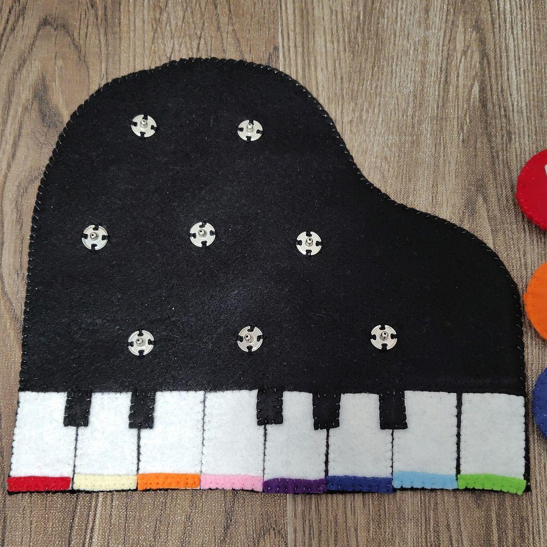 （売約済み）フェルト　ままごと　花　ミックス　紫リボン