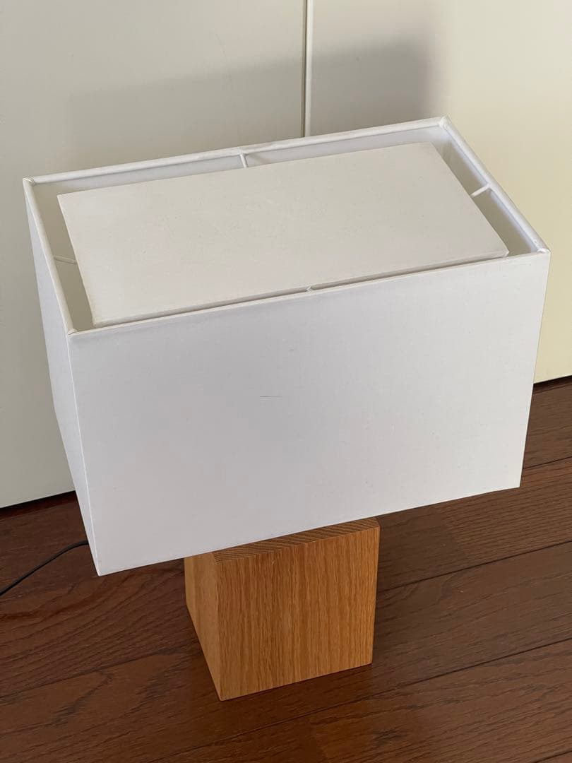無印良品 MJ-SOSA スタンドライト用オーク材スタンド 四角シェード