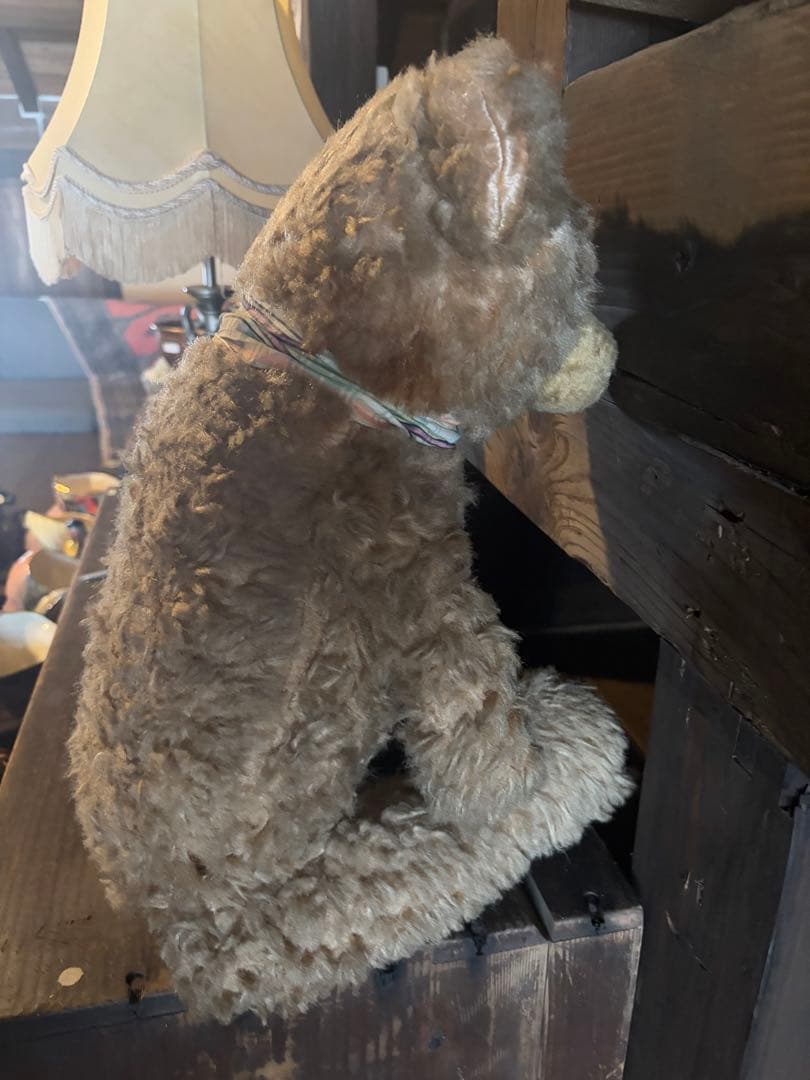 希少 ドイツ製 アンティーク テディベア 木毛 65cm