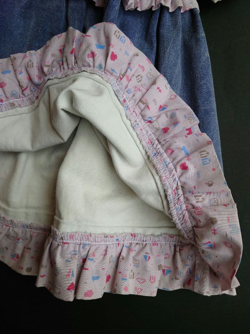 アネッテ・ヒムシュタット　ヴィンテージ　ドールドレス　デニムワンピース