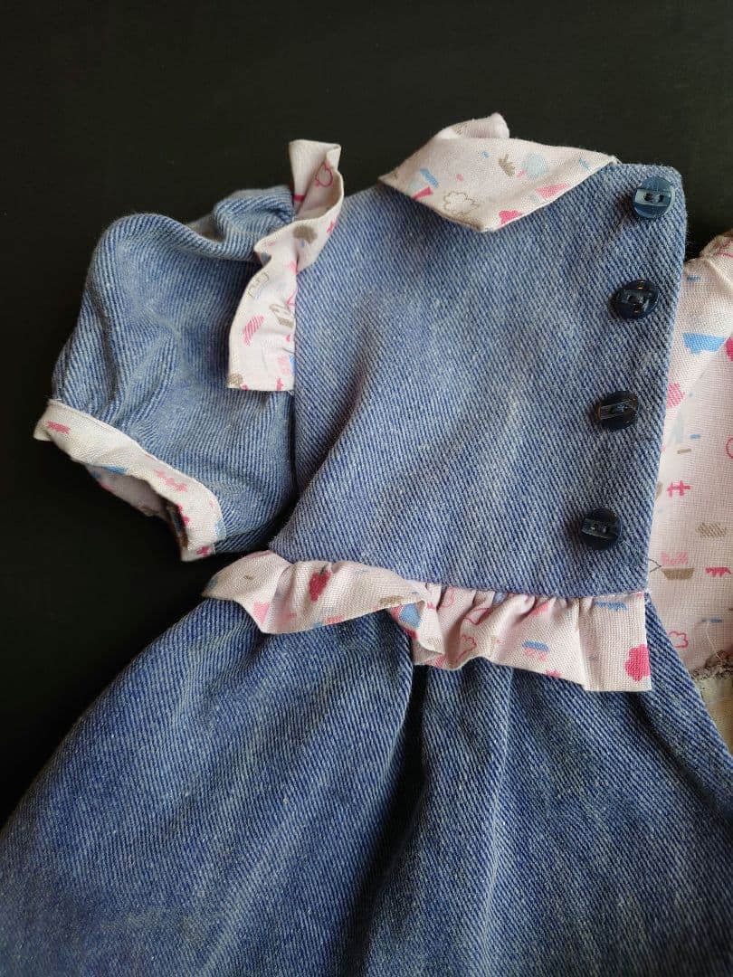 アネッテ・ヒムシュタット　ヴィンテージ　ドールドレス　デニムワンピース