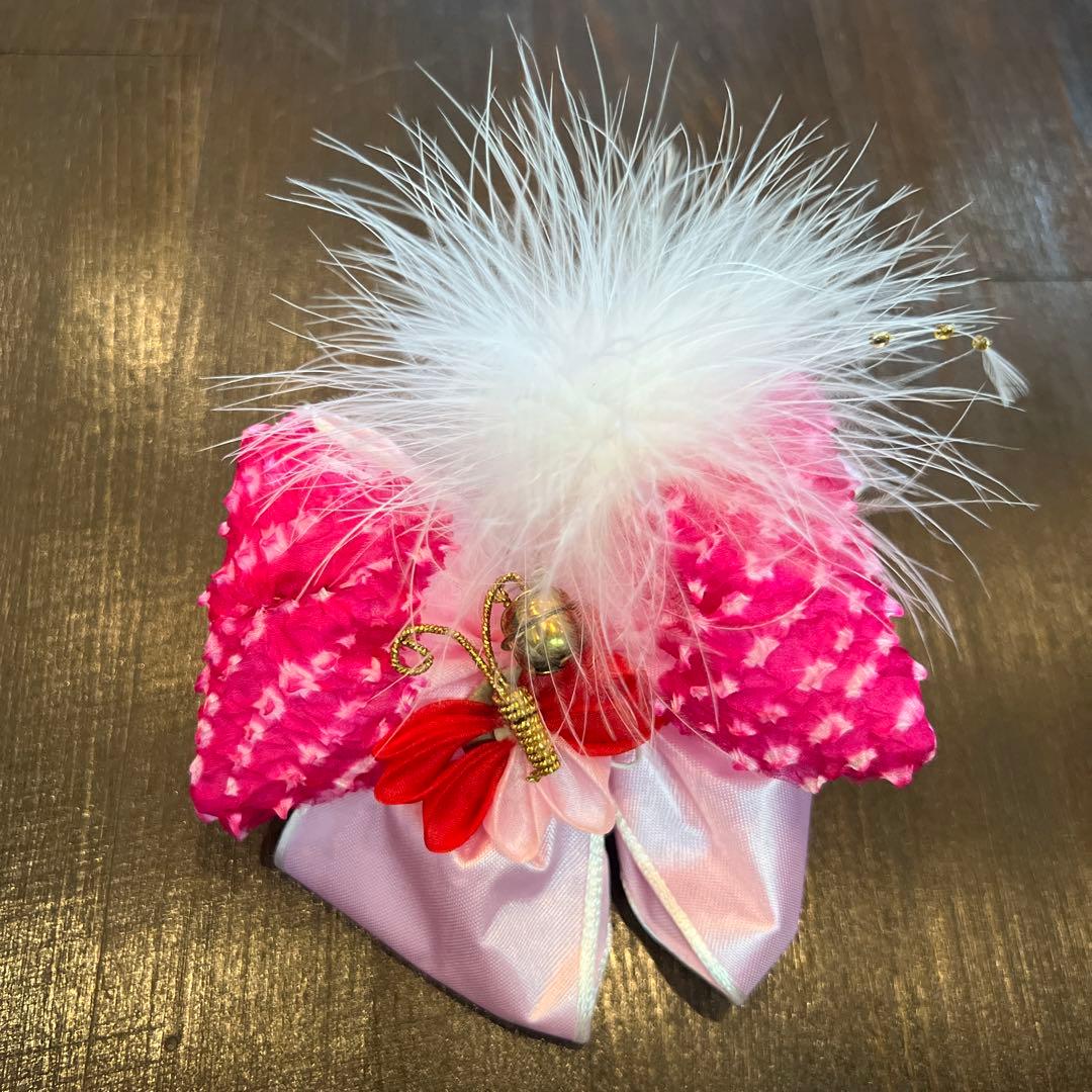 アンティーク 七五三 三歳 フルセット 着物 被布 小物一式 正絹 手鞠 赤