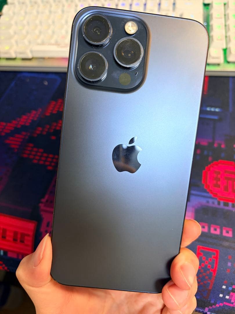 極美品iPhone15Promax 256GB/US/99%/SIMフリ