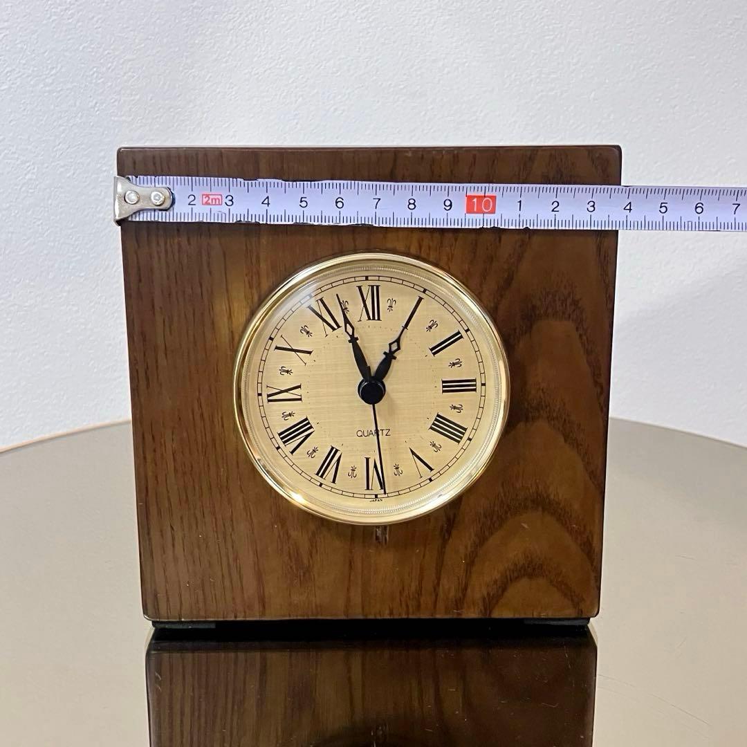 飛騨産業 キツツキマーク 木製時計 置き時計