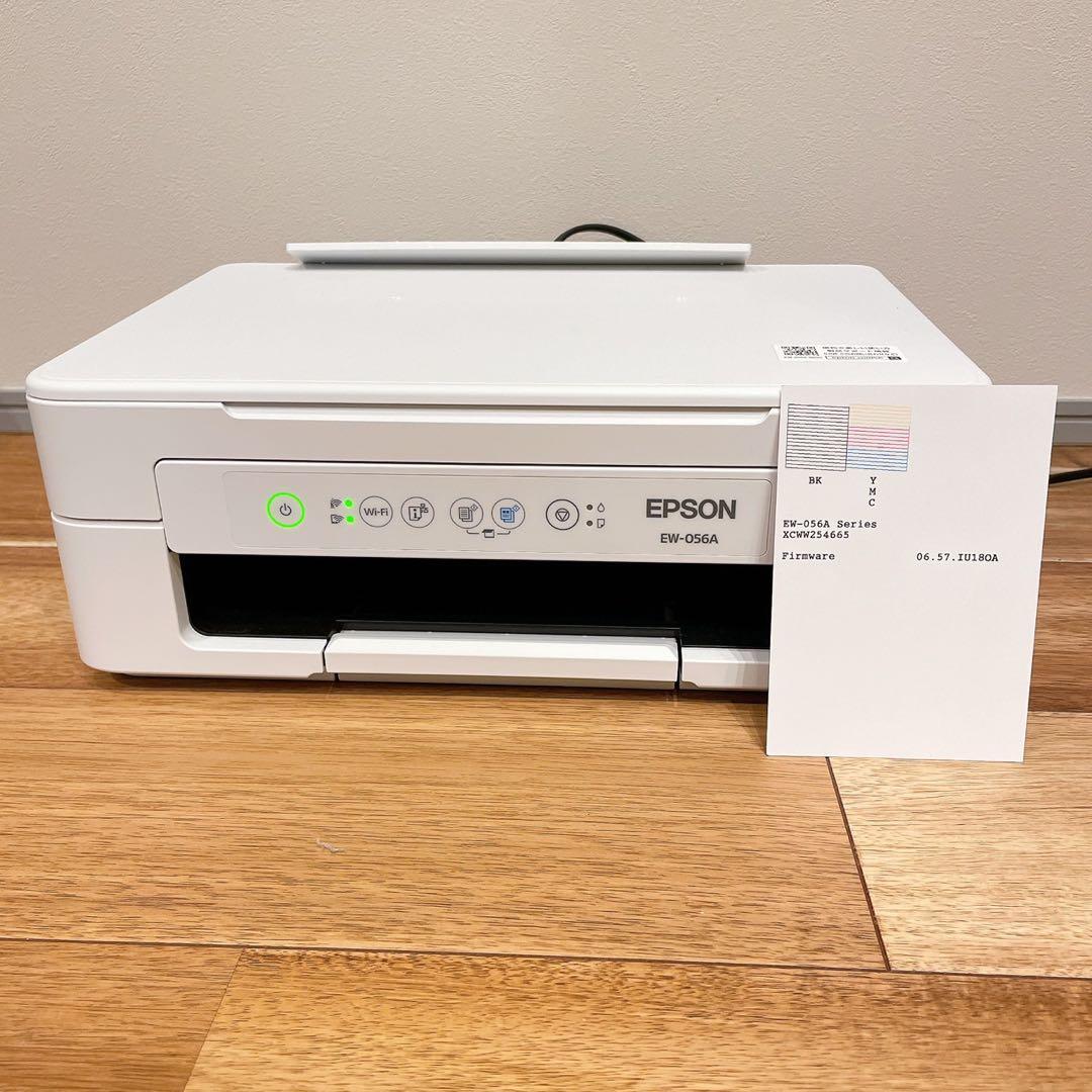 動作確認済EPSON インクジェットプリンター　EW-056A 互換インク4色付
