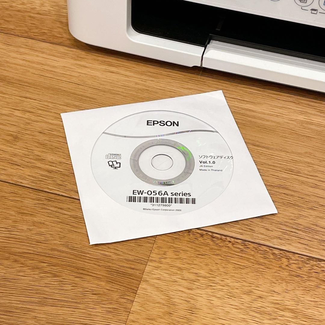 動作確認済EPSON インクジェットプリンター　EW-056A 互換インク4色付
