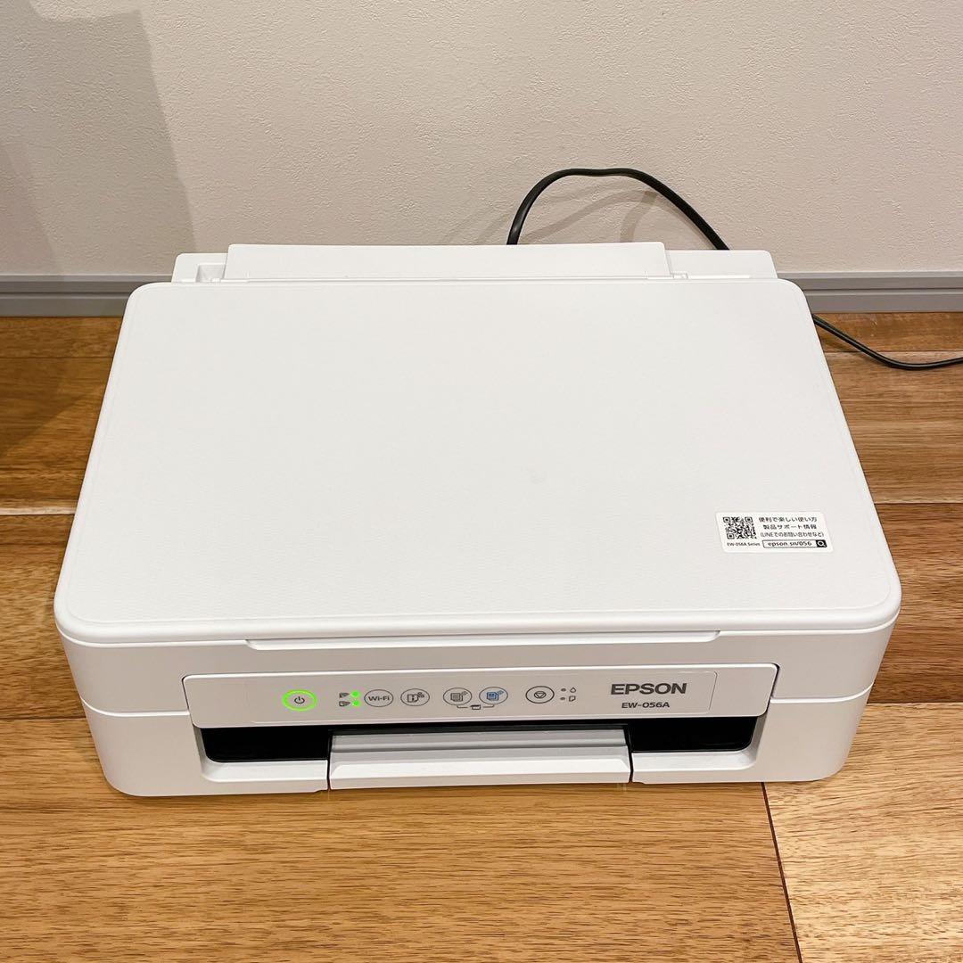 動作確認済EPSON インクジェットプリンター　EW-056A 互換インク4色付