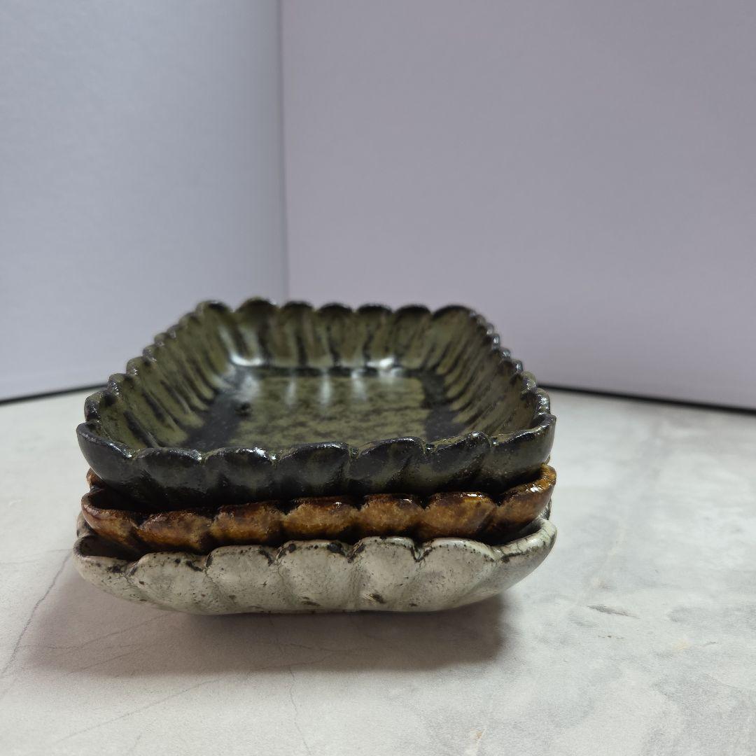 余宮　隆　ビスケット皿　3枚