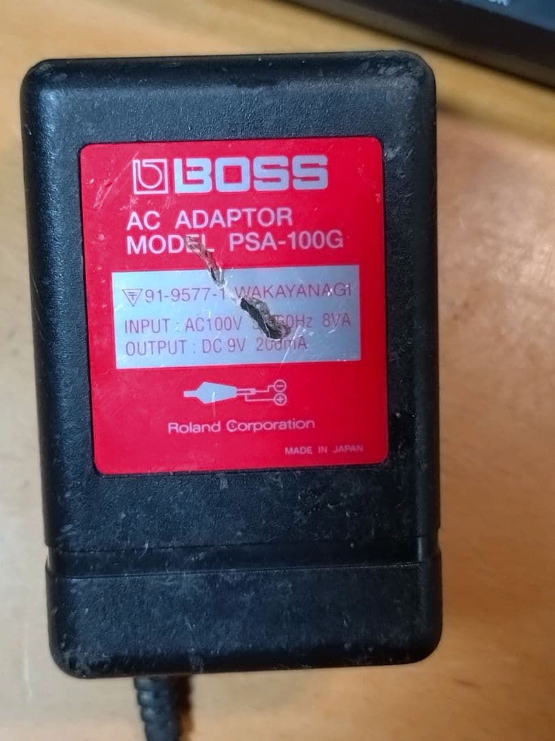 通電確認 CASIO SK-1 サンプリング キーボード　外品ACアダプター付