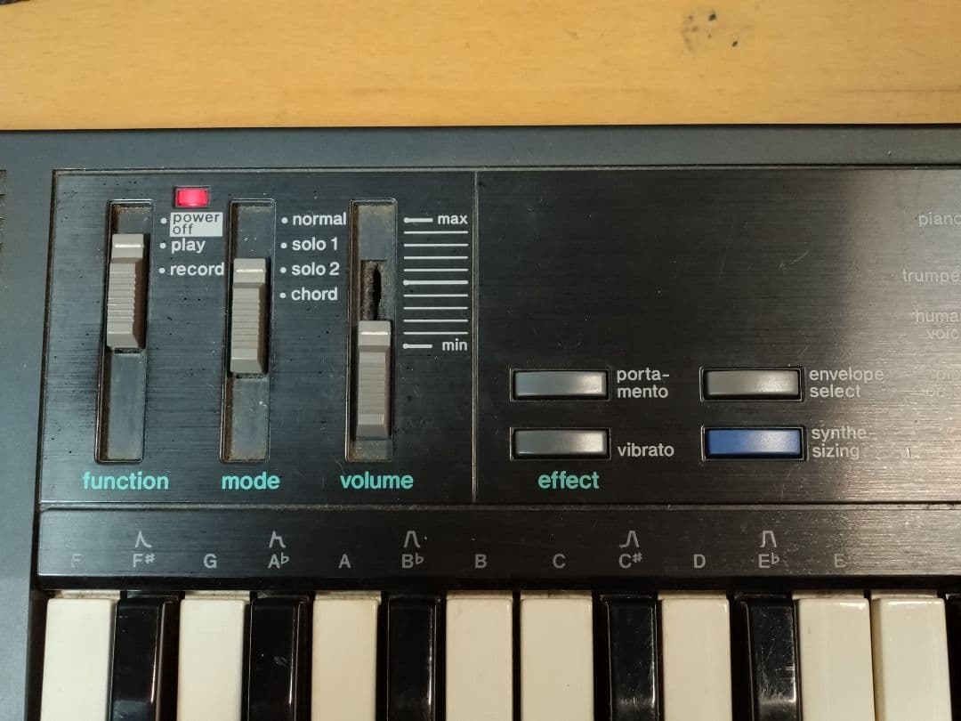 通電確認 CASIO SK-1 サンプリング キーボード　外品ACアダプター付