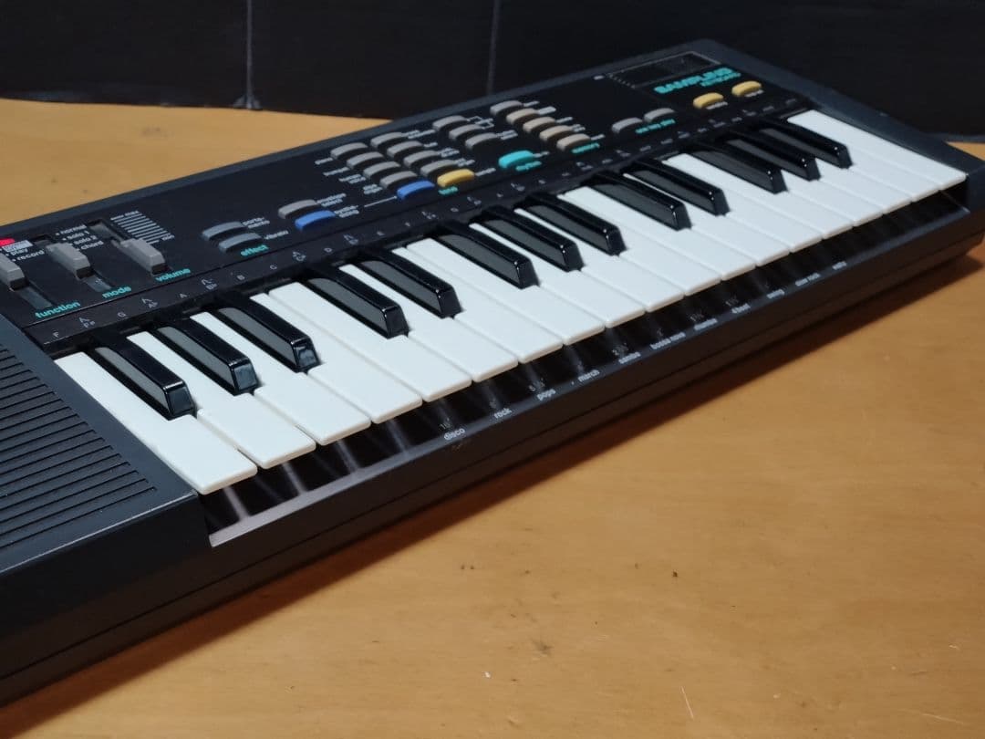 通電確認 CASIO SK-1 サンプリング キーボード　外品ACアダプター付