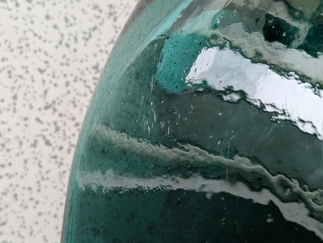 倉敷ガラス 小谷眞三 被せ 花入れ フラワーベース 角瓶 工藝 h31㎝