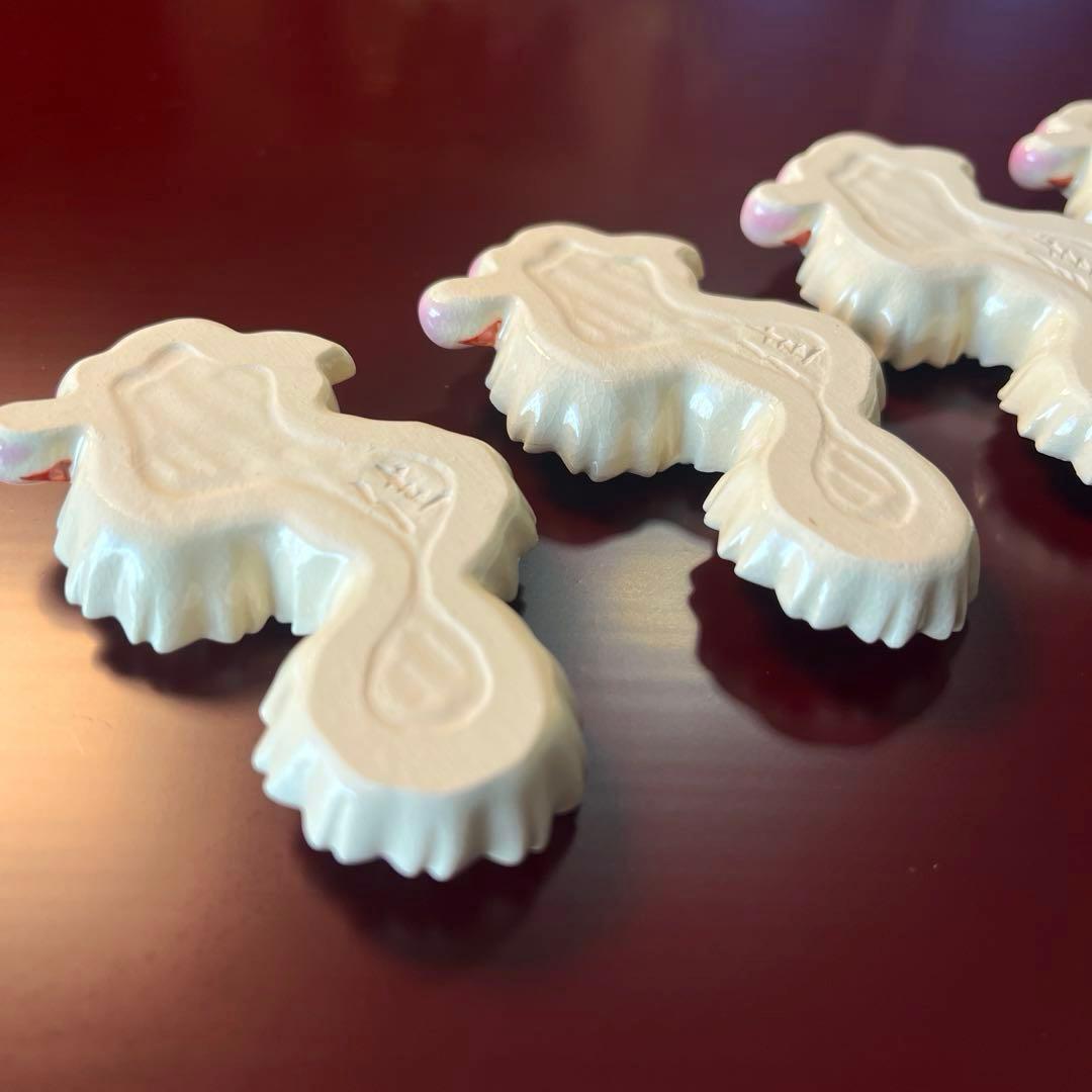 ー京焼 清水焼ー 【最終価格】 超希少！平安 澤田佳林作 彩色桜 箸置き揃