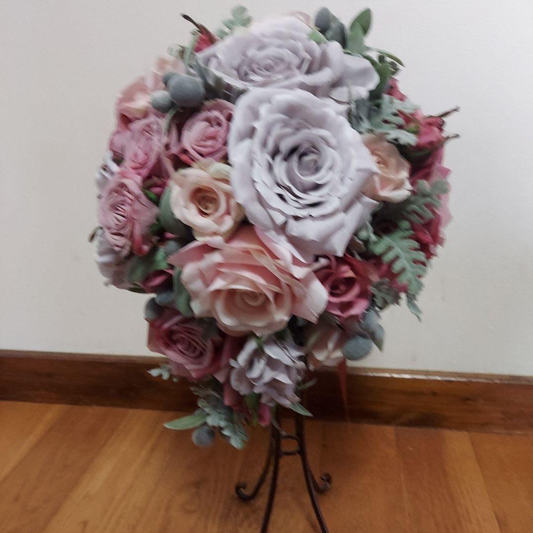 アートフラワー　ブライダルブーケ
