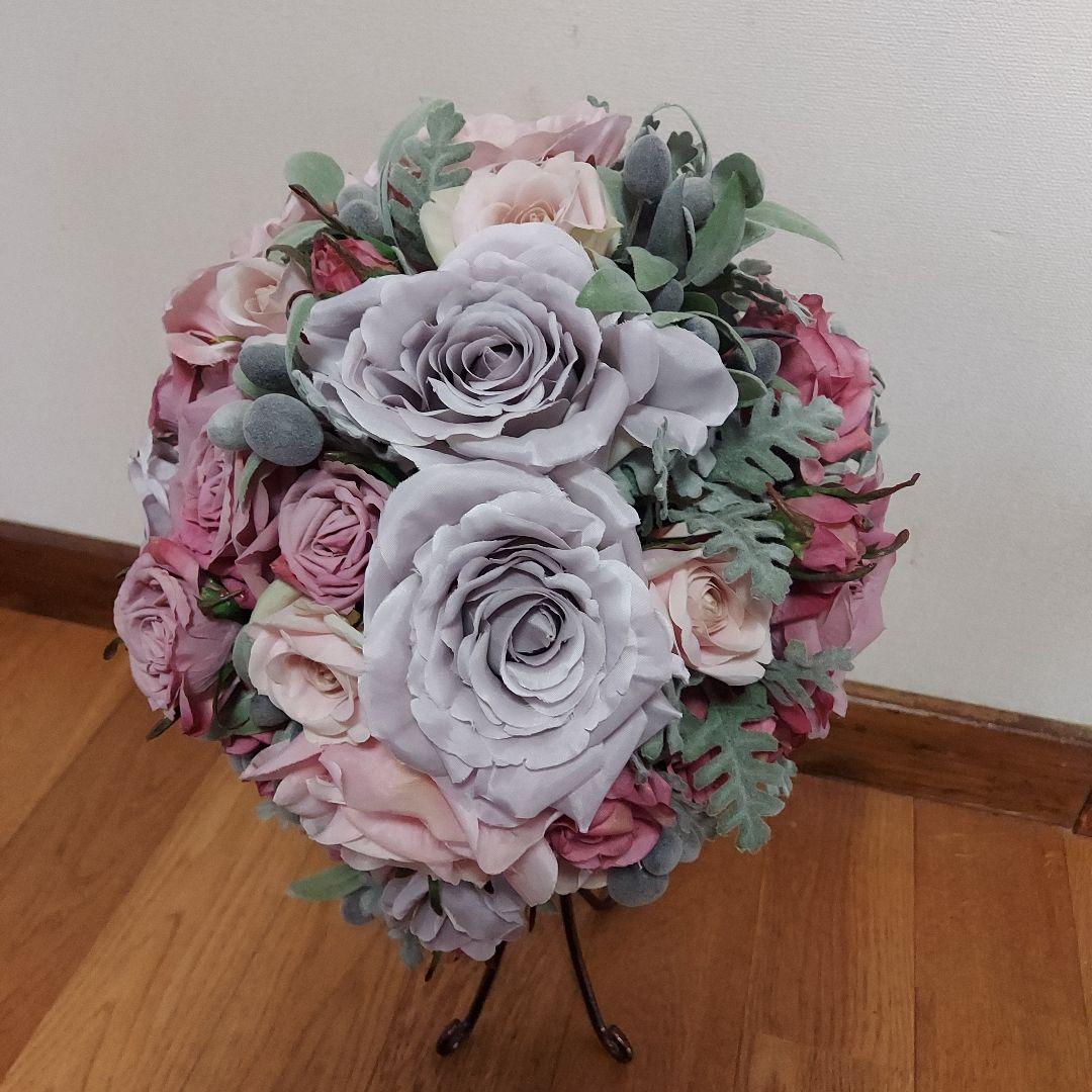 アートフラワー　ブライダルブーケ