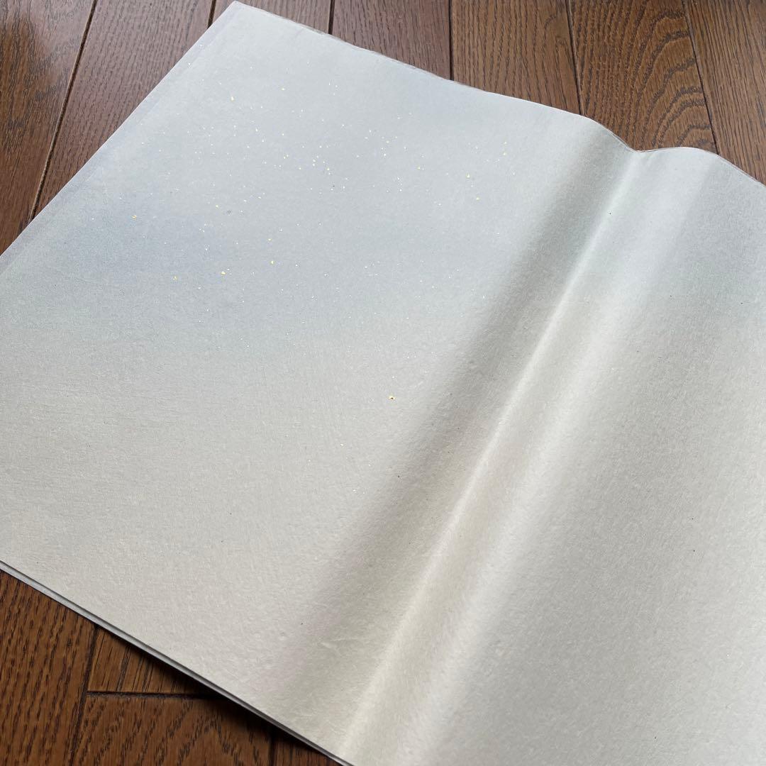 半切加工紙絹目50枚　色流し、切箔砂子、ぼかしなど、56枚　計20,000円相当