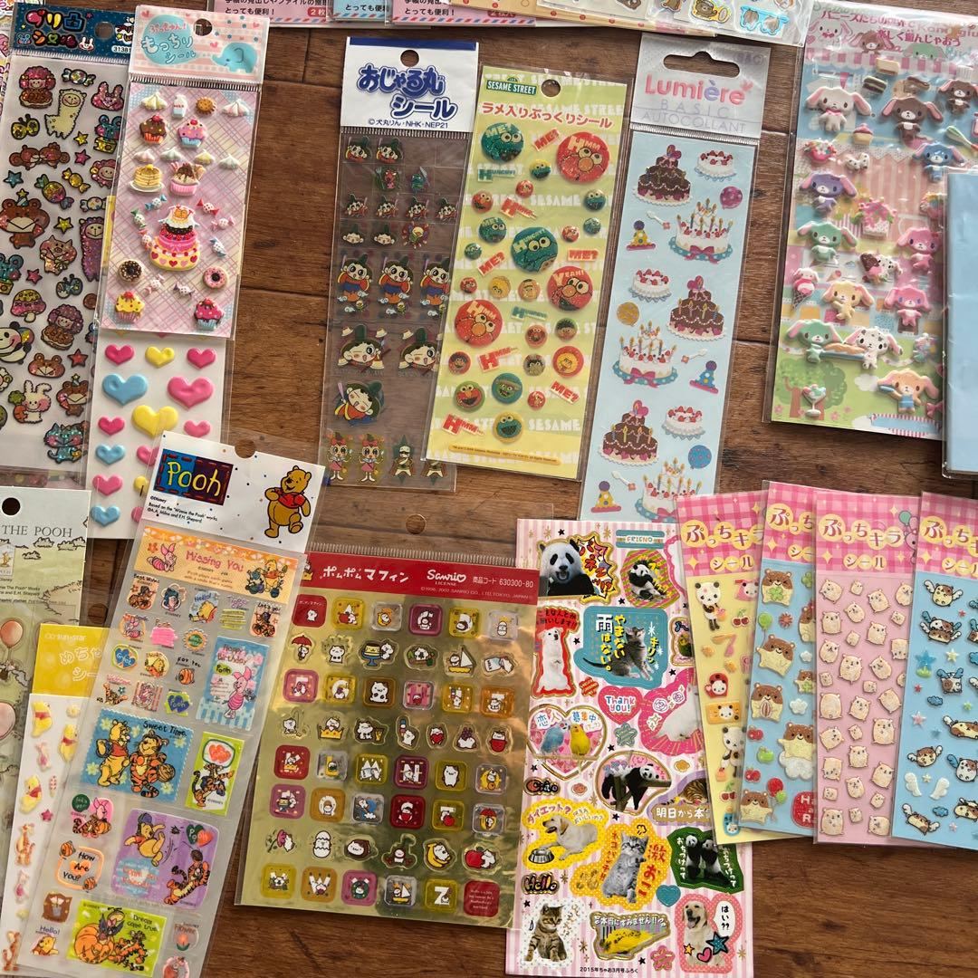平成レトロ　約90枚以上　キャラクターシール・ステッカーセット