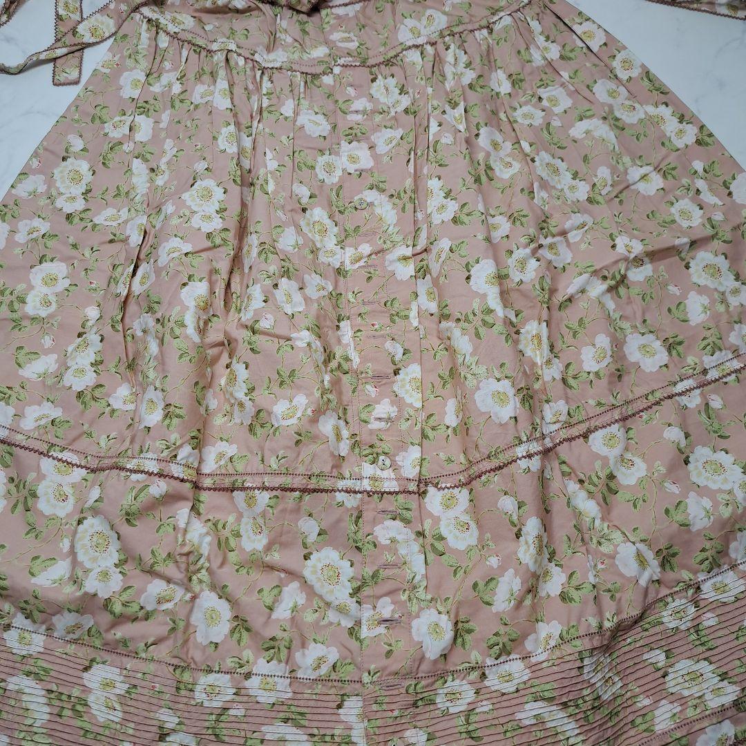 20260113　ピンクハウス　エプロン　ワンピース　花柄　ヴィンテージ　未使用