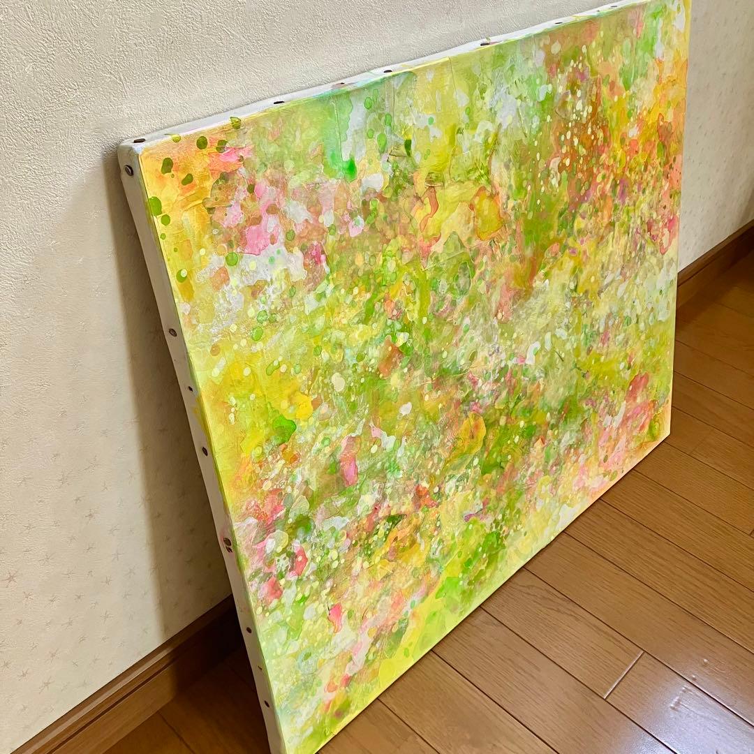 spring＊53×65.2㎝　大きめＦ15号キャンバス　原画　春　絵画　抽象画