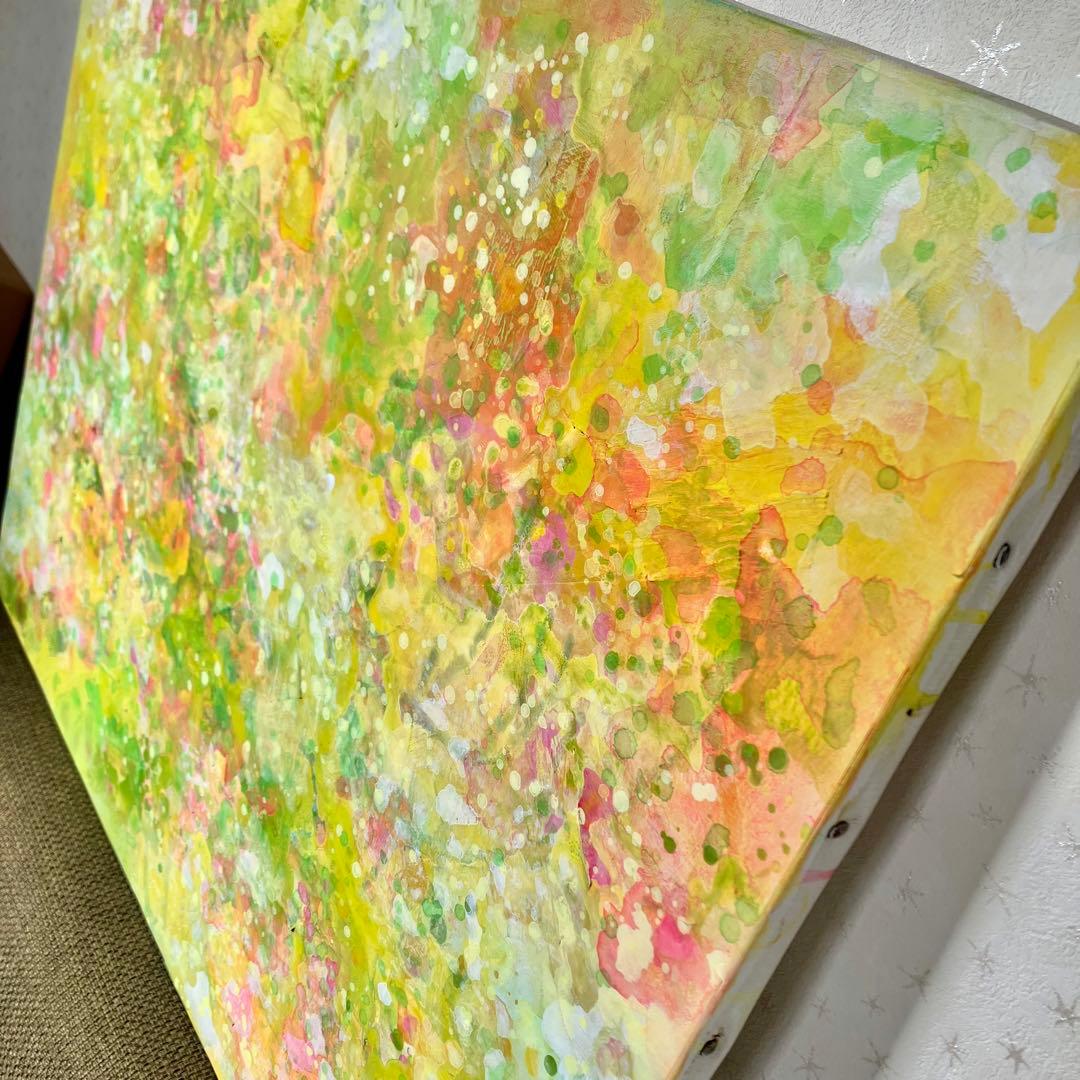 spring＊53×65.2㎝　大きめＦ15号キャンバス　原画　春　絵画　抽象画