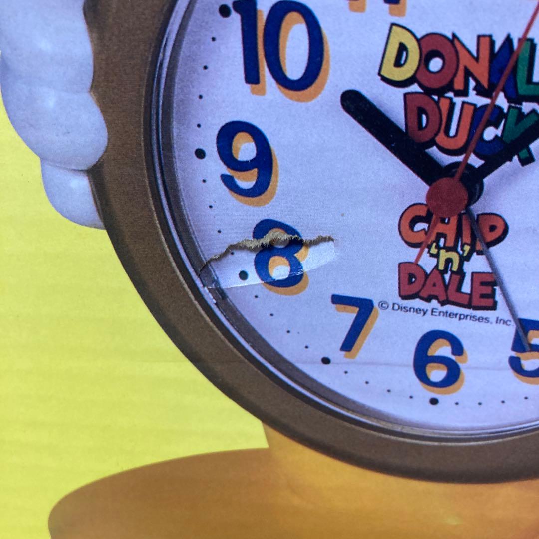 希少品 ディズニータイム おしゃべり目覚まし時計 ドナルドダックとチップ＆デール