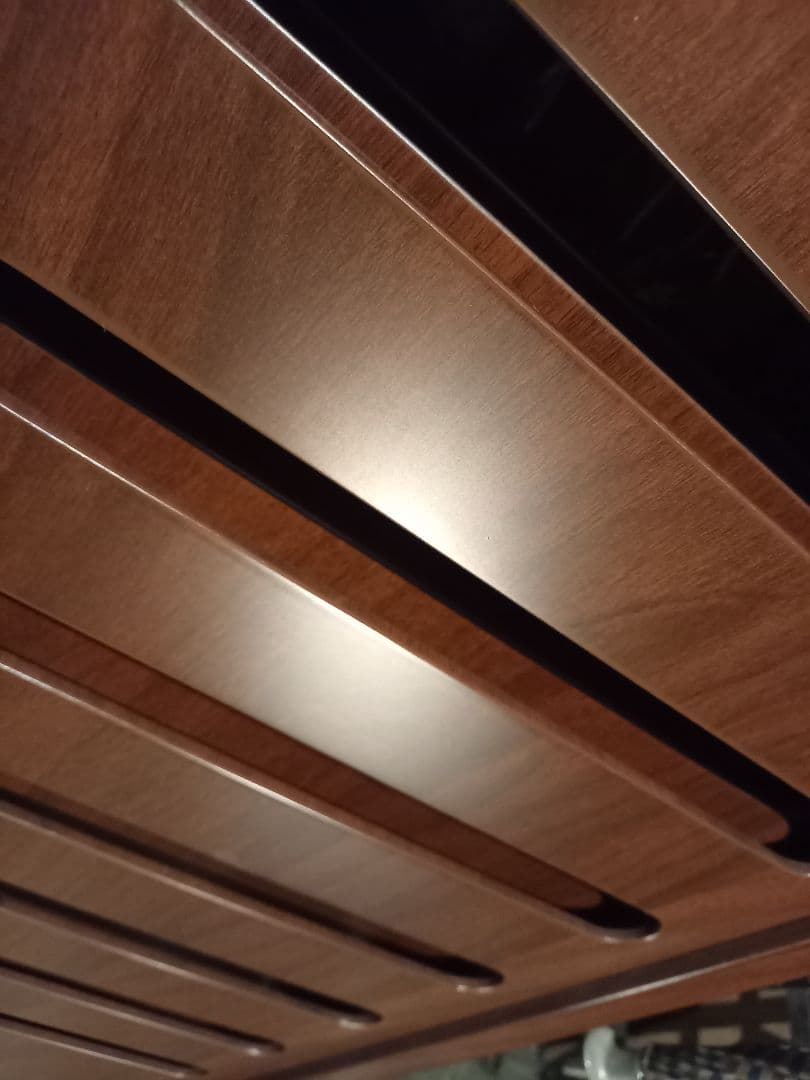 北欧　ミッドセンチュリー　モダン　ウッド　ルーバー　ミドル　パーテーション