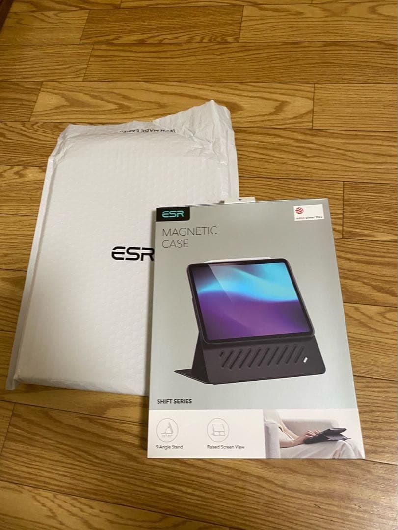 ESR iPad Air10.9 ケース 磁気式 Pencil対応 パープル