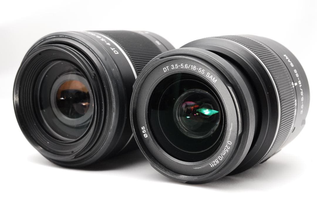 ♥ SONY α55 ♥純正ダブルレンズ♥スマホ転送♥初心者おすすめ♥ 一眼レフ