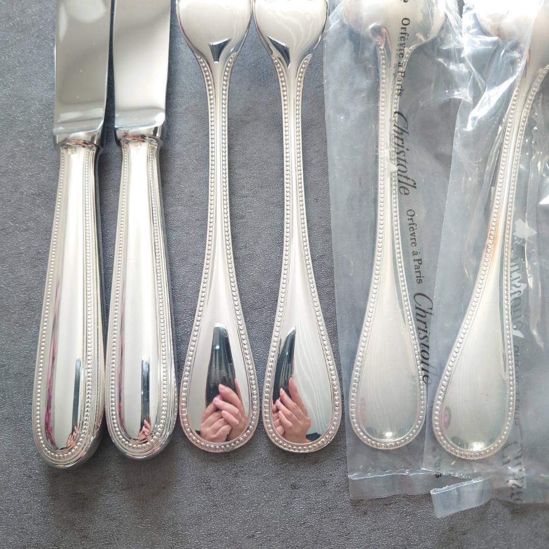 美品 クリストフル パール テーブルサイズ 未開封含む 6点