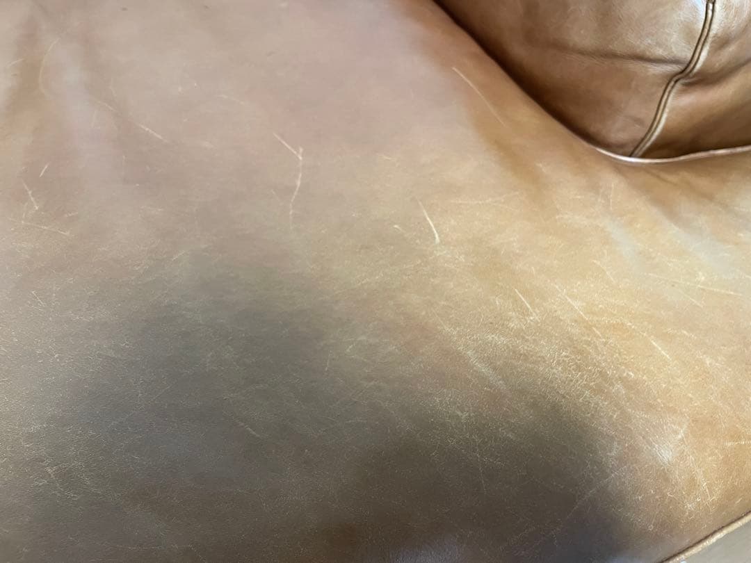 ACTUS アクタス five by five 3人掛 レザー ソファ