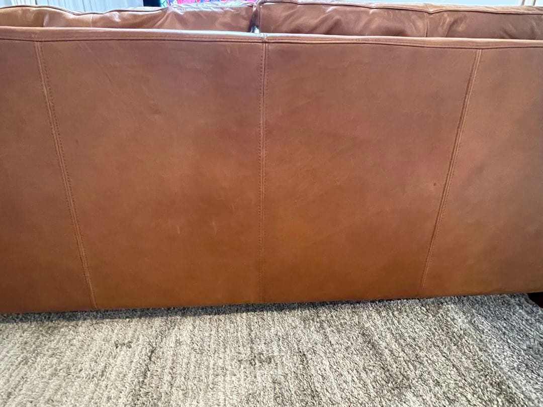 ACTUS アクタス five by five 3人掛 レザー ソファ