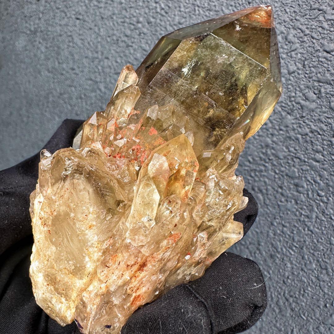 【金運】爆アレ❗️レインボー☆ファントム シトリン スピリットクォーツA1606