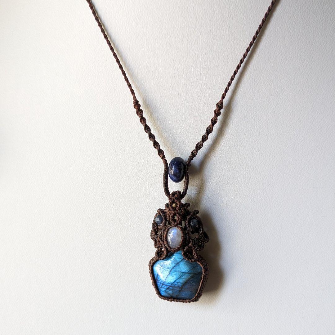 1247マクラメハンドメイドネックレス