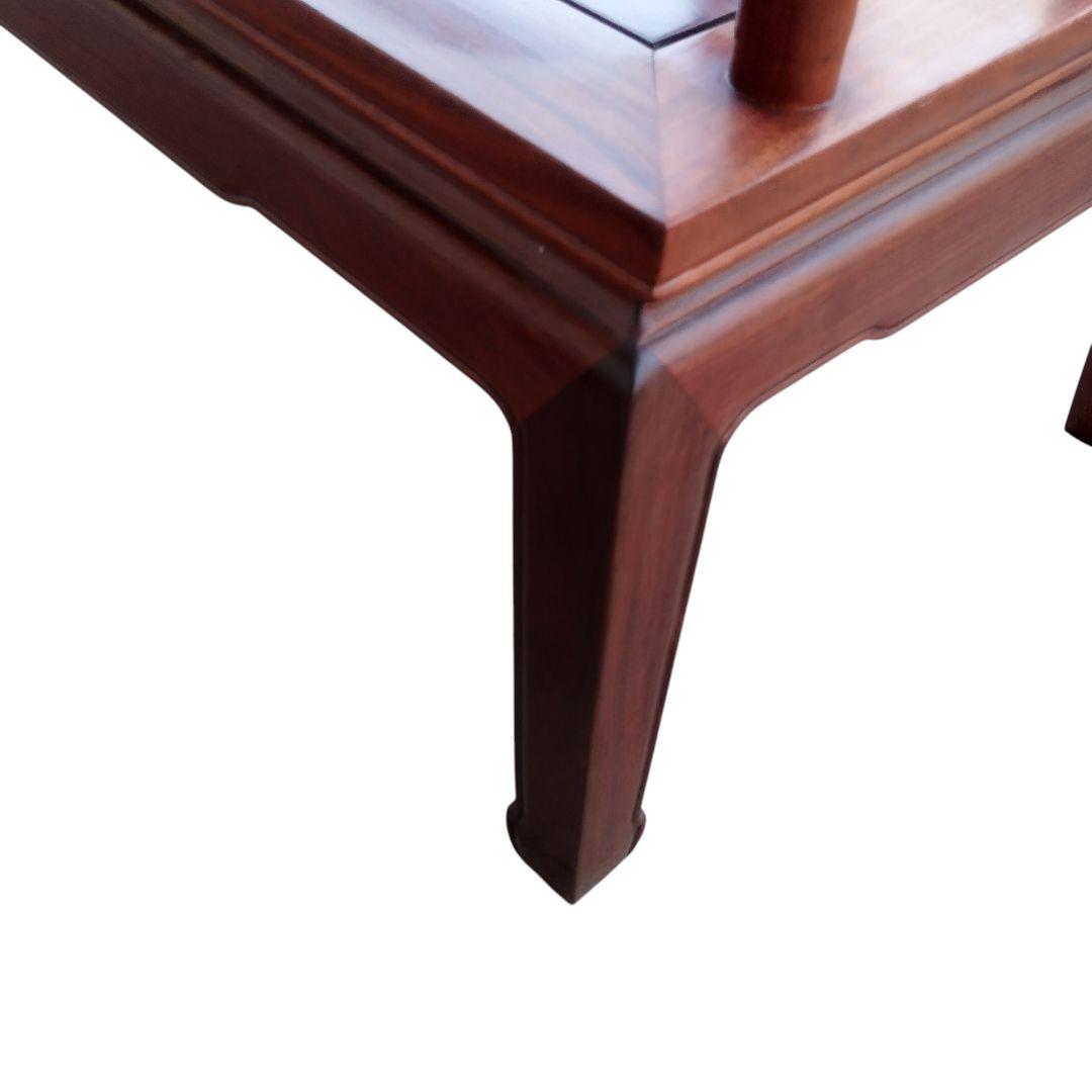 中国美術 唐木 アンティーク ヴィンテージ 唐木椅子　長椅子　昭和レトロ