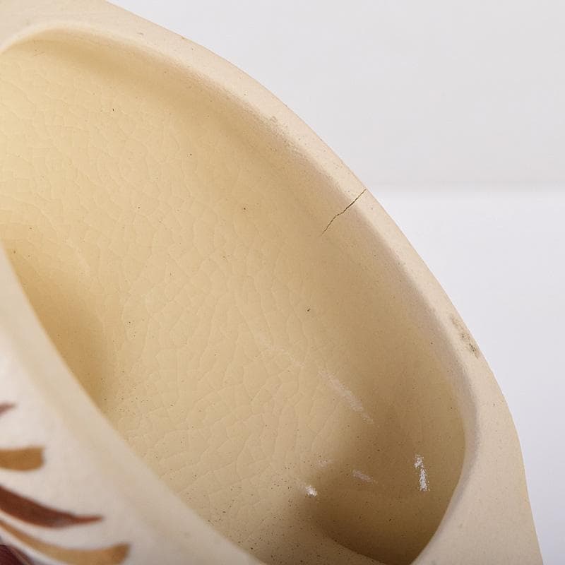 茶道具　京焼　橋本喜泉造　色絵　鴛鴦　香合　共箱　V　7566