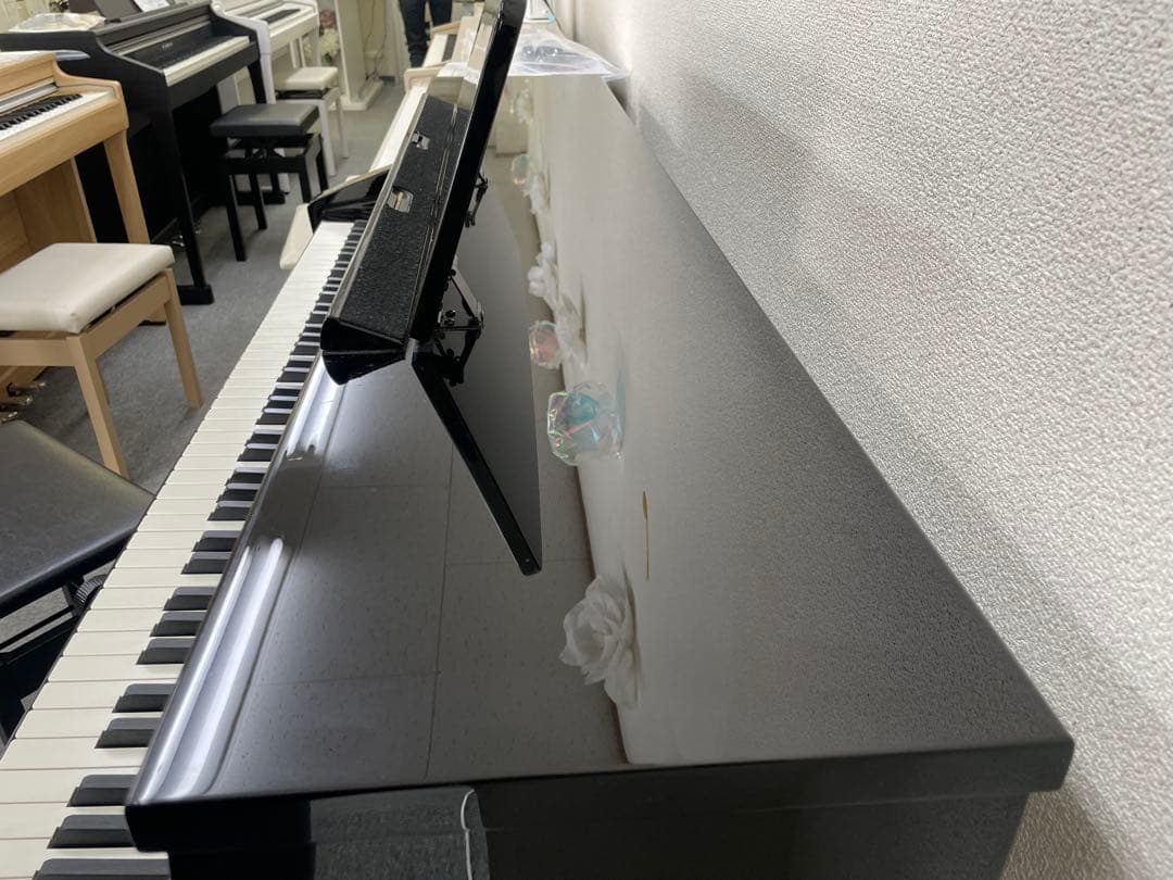 【高級鏡面モデル】Roland HP507PE 13年製 椅子付き 電子ピアノ