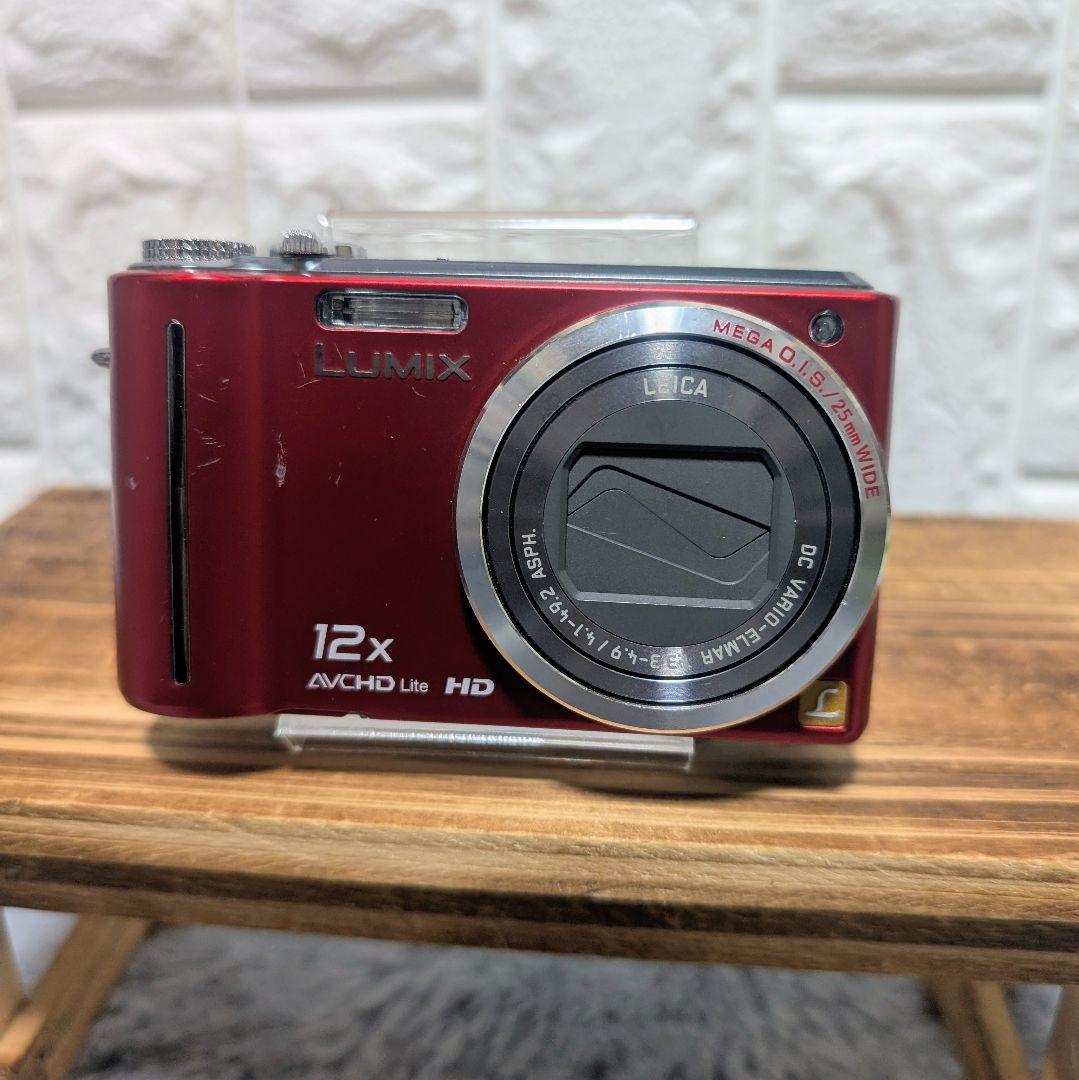 【動作確認済】LUMIX　DMC-TZ7 レッド　充電器付き　Panasonic