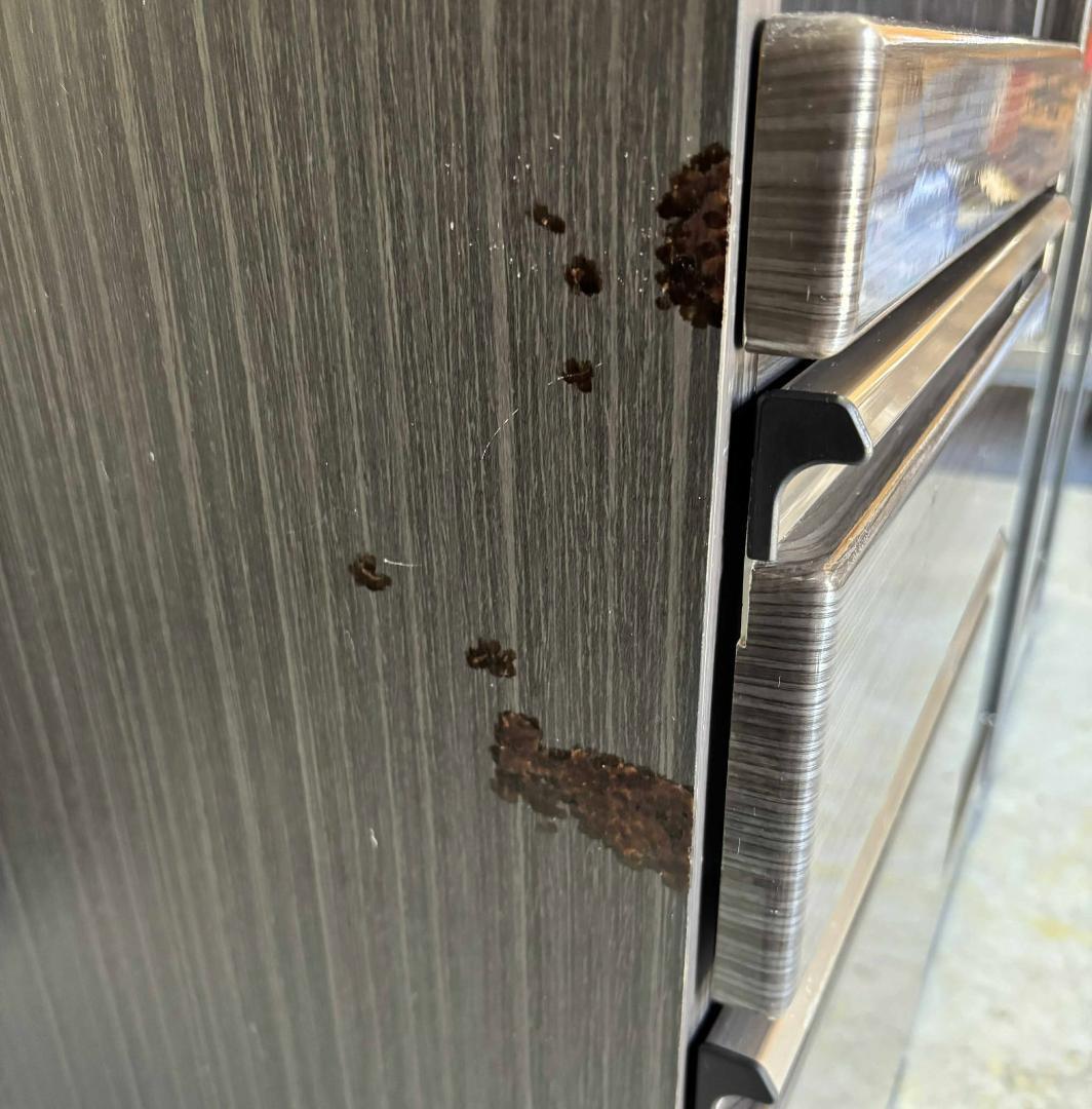 国産 キッチンカウンター、モダンキッチンボード、幅120cm Used/キレイ