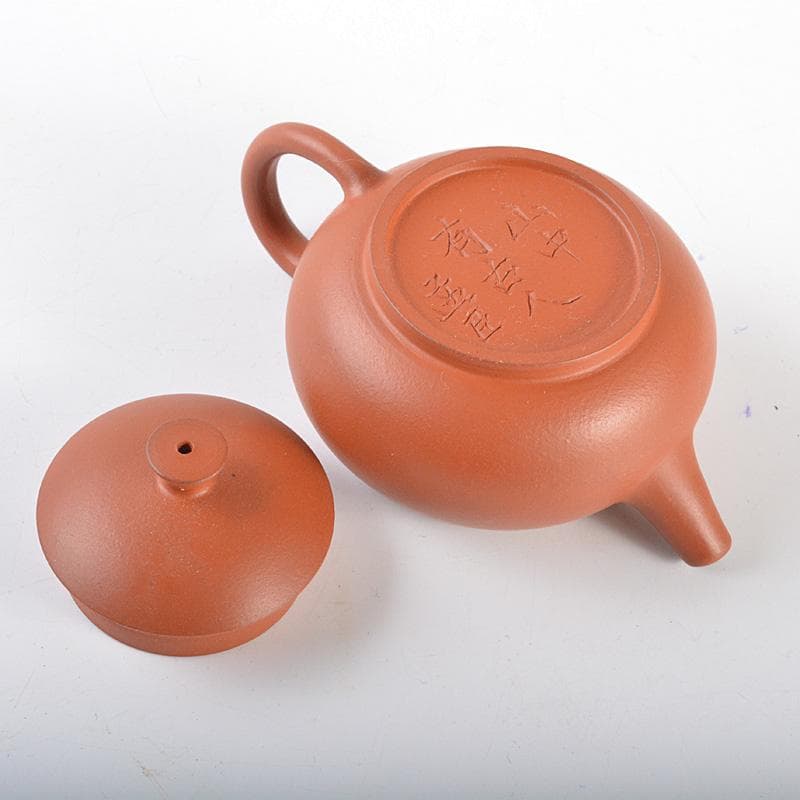 中国　山中有古人孟臣銘　紫砂　朱泥　急須　茶壷　C　R5517