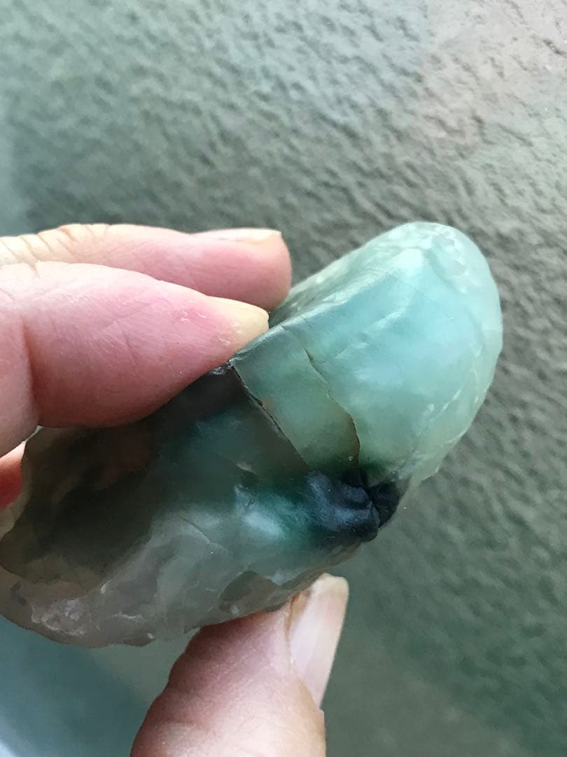 ゴビ石−1416 ゴビ瑪瑙　原石　緑